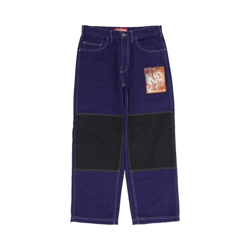 Size 32 Supreme x Mark Leckey Dream English Kid Twill Panel Pants 'Navy'