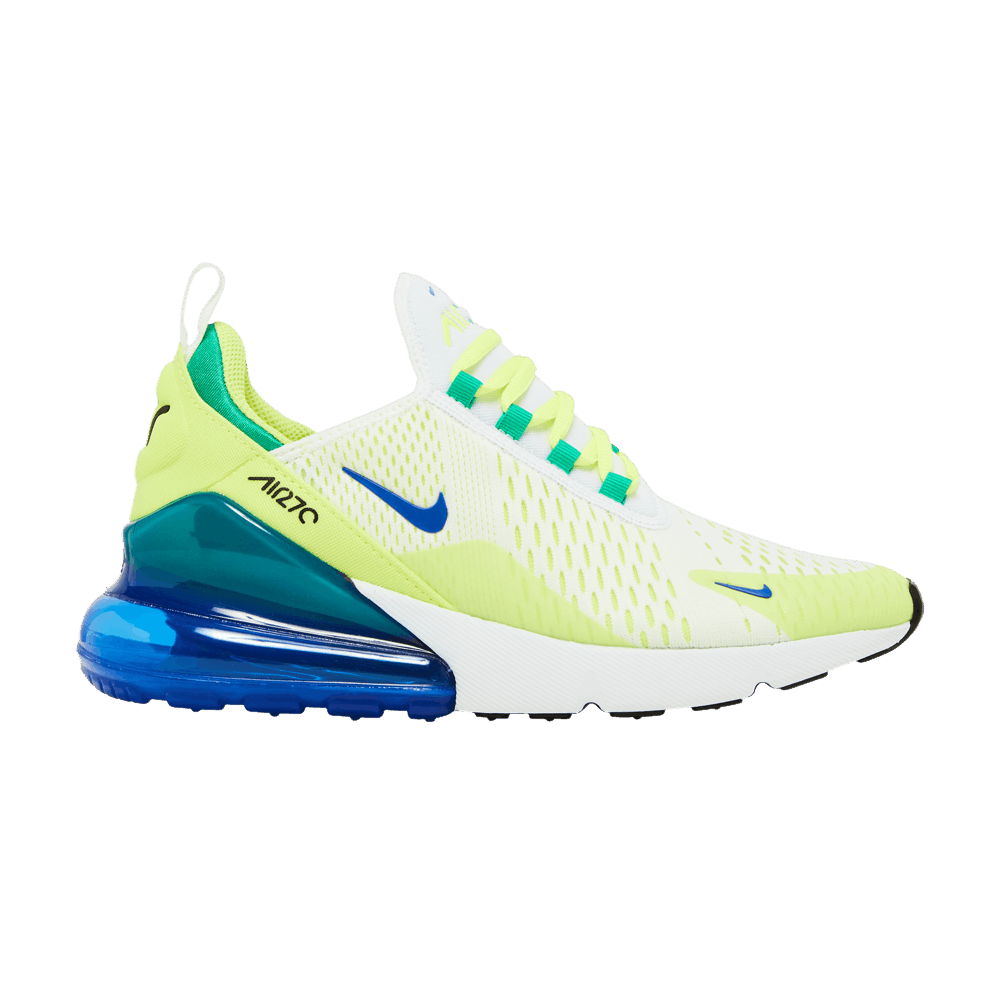 Blue yellow air max 270 hot sale
