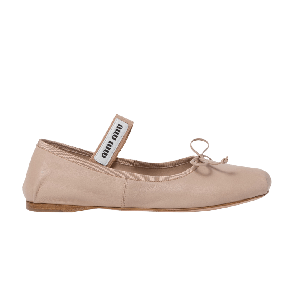 バレエシューズ MiuMiu BALLERINE SHOES (5F210EF0055TZ F0192) ☆送料関税込 MiuMiu ミュウミュウ サテンバレリーナ シューズ