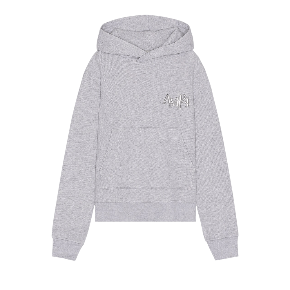 【AMIRI】ボンディングロゴ フーディ グレー AMIRI Amiri Aged Puff Logo Crewneck Grey Men's - SS24 - US