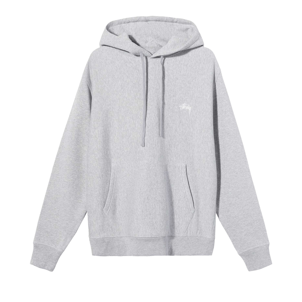 Buy Stussy Stock Logo Hoodie Grey Heather 118532 GREY GOAT UK
