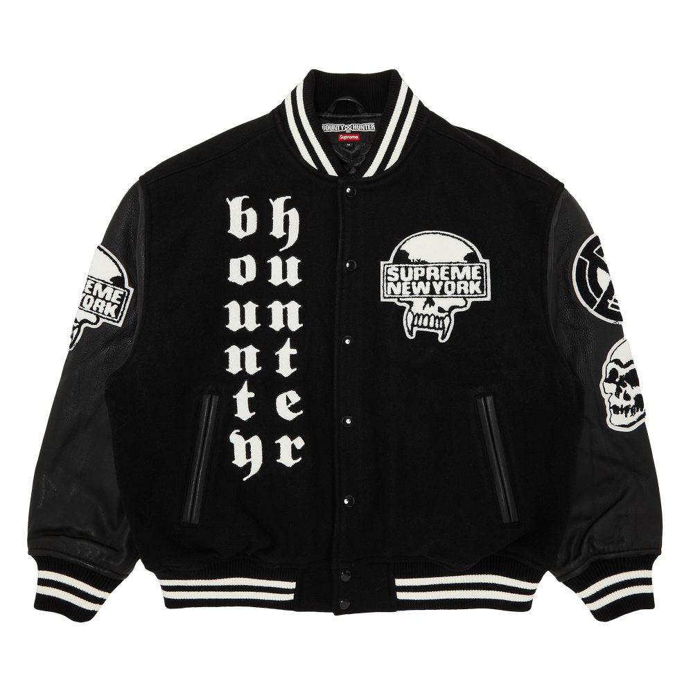 Buy Supreme x Bounty Hunter Varsity Jacket 'Black' - FW23J36 BLACK