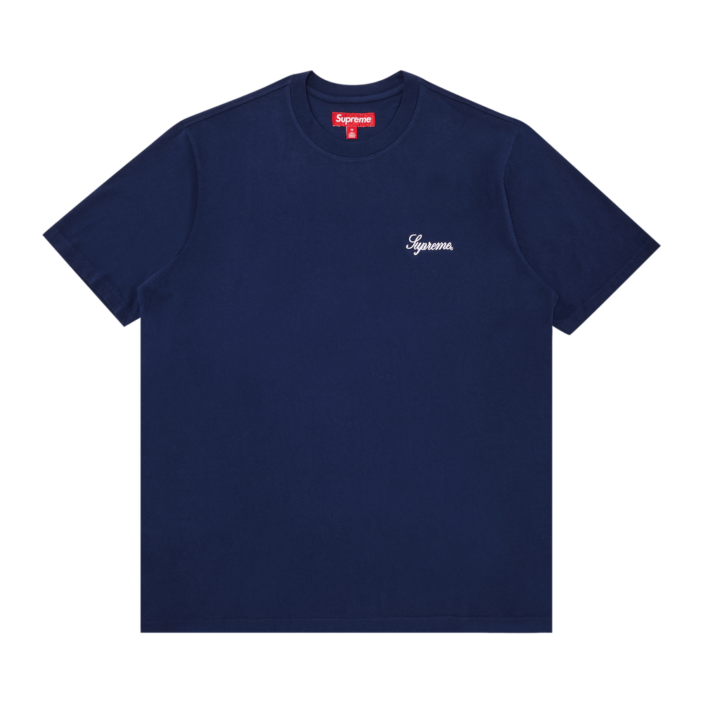 【Supreme】Warm Up Washed S/S Top Navy - 25SS Supreme Warm Up Washed S S Top (SS25) - $54