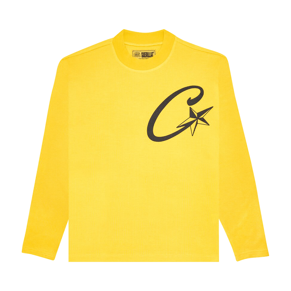 Buy Corteiz C Starz Waffle Long-Sleeve Tee 'Yellow' - 7892