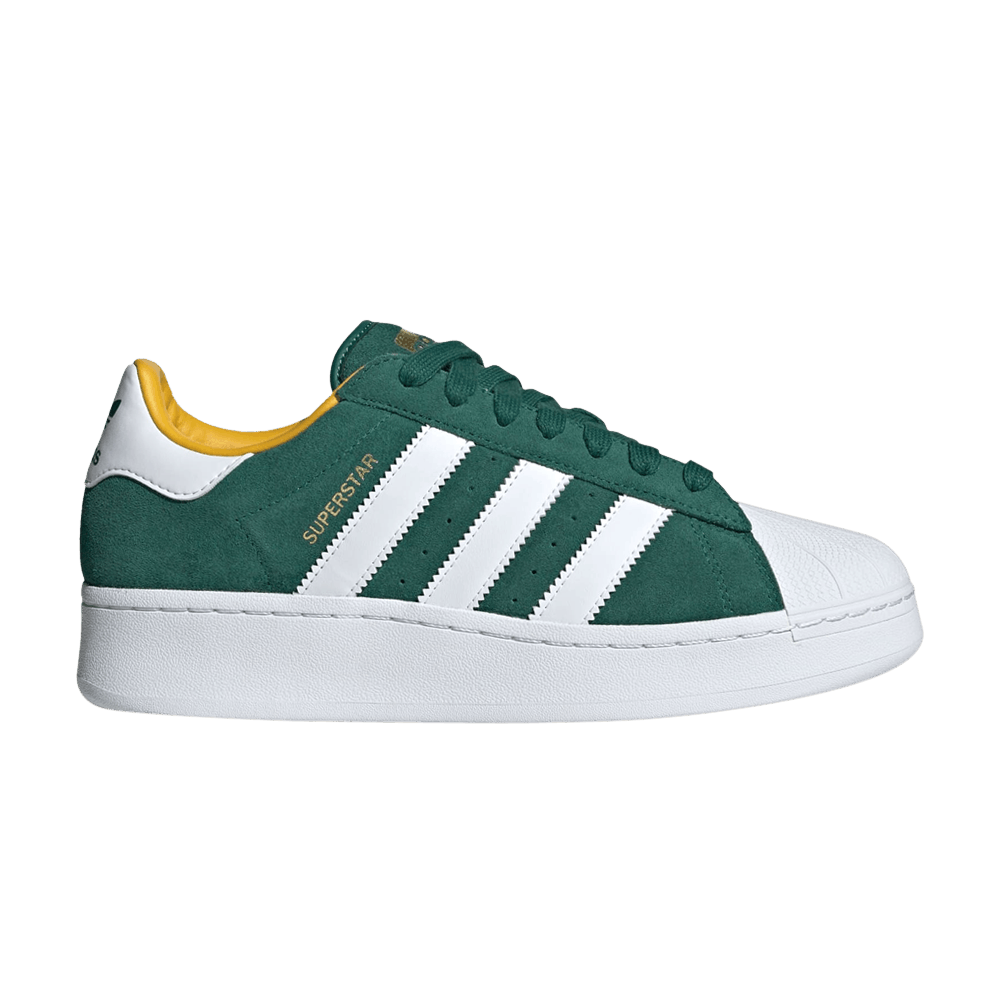 Adidas superstar sale green stripe