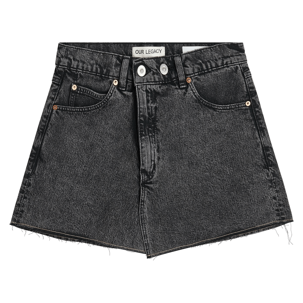 OUR LEGACY カハ スカト W4235COB BLACK Buy Our Legacy Overdyed Cover Skirt 'Black' - W4235COB | GOAT