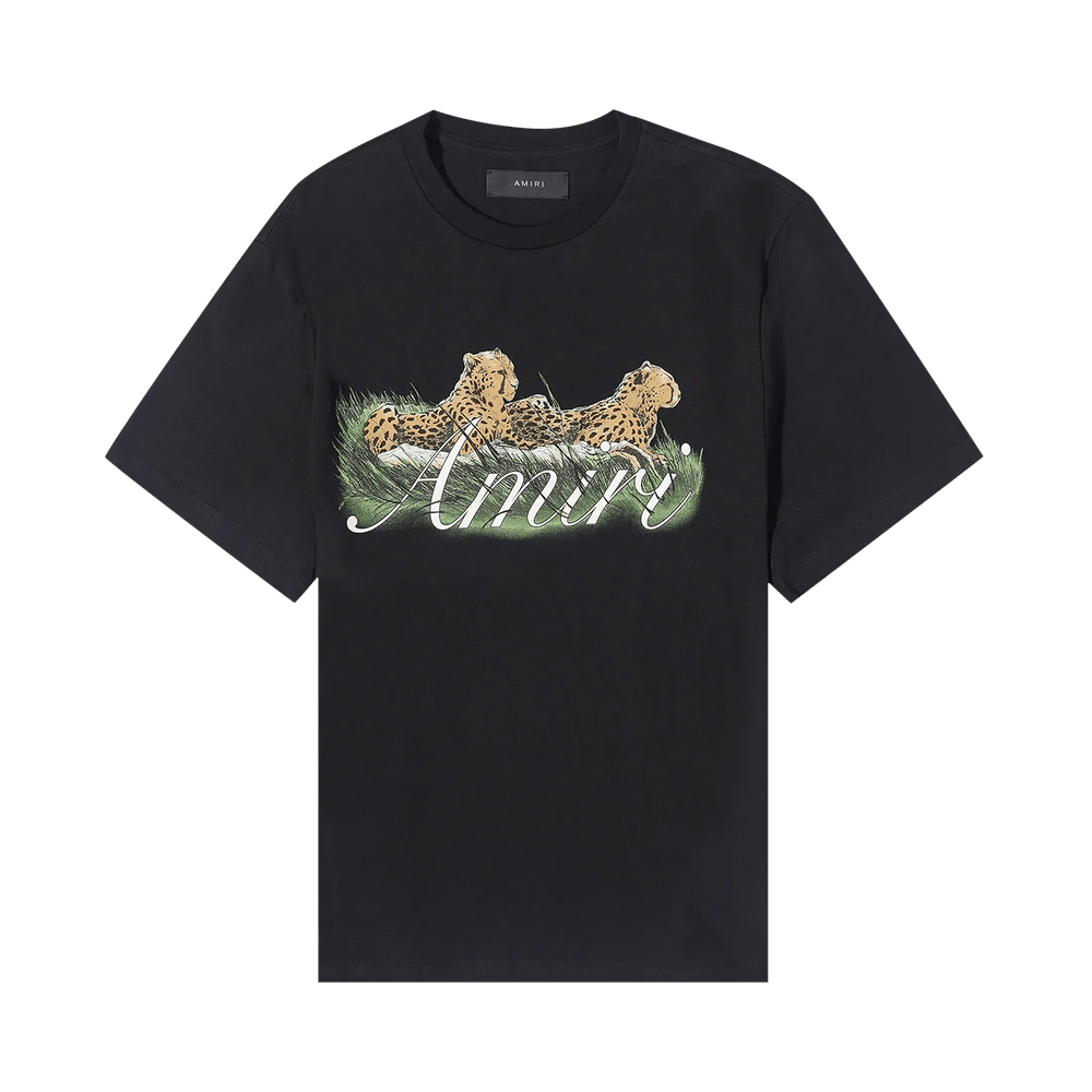 Buy Amiri Cheetah Logo Tee 'Black' - PF23MJG001 001 BLAC | GOAT