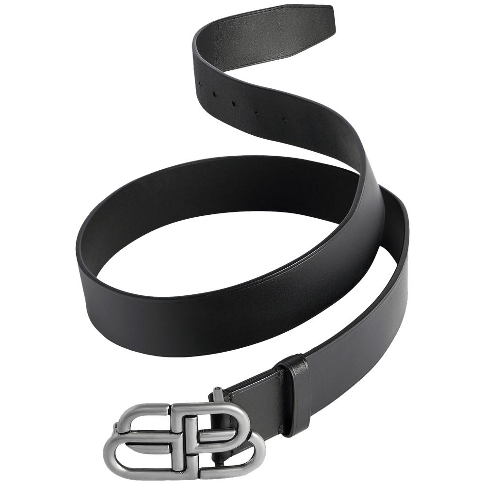 バレンシアガ ベルト BB 674181 Men's Bb Extra Large Belt in Black | Balenciaga US