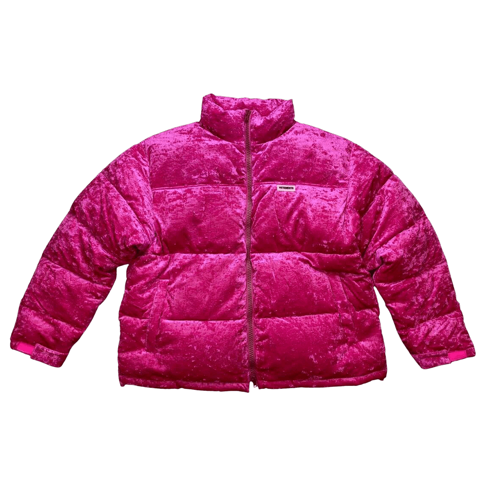 Vetements Vevet Puffer Jacket 'Pink'