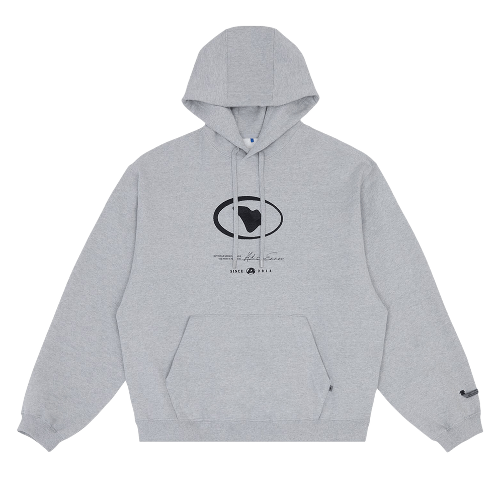 ★ADERERROR★ Etik logo hoodie Grey Buy Ader Error Etik Logo Hoodie 'Grey' - BMADFWHD0101GR | GOAT