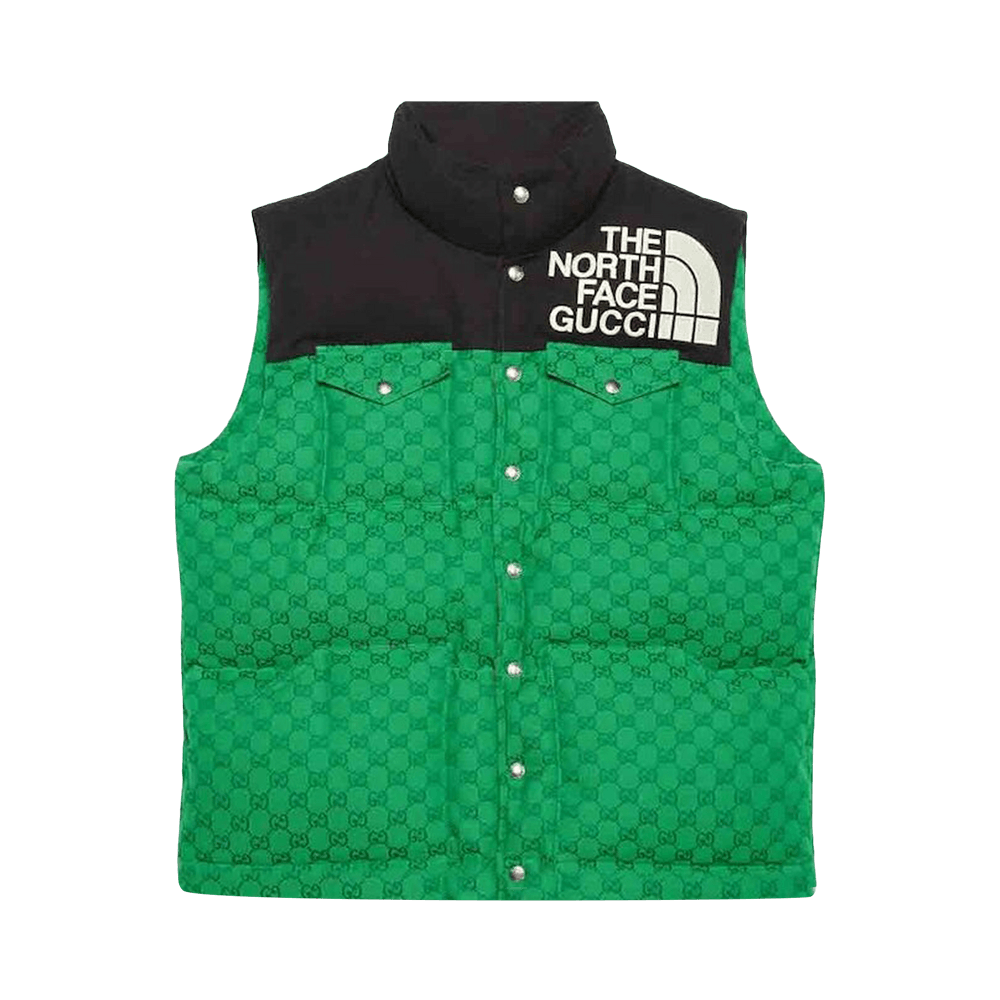 Buy Gucci x The North Face Padded Vest 'Green/Black Buy Gucci x The North Face Padded Vest 'Green/Black