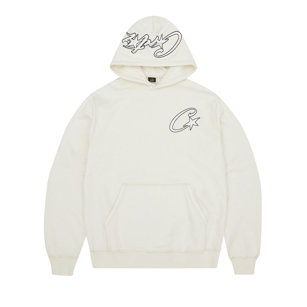 Buy Corteiz Satin C Star Appliqué Hoodie 'Off White' - 7892 Buy Corteiz Satin C Star Appliqué Hoodie 'Off White' - 7892