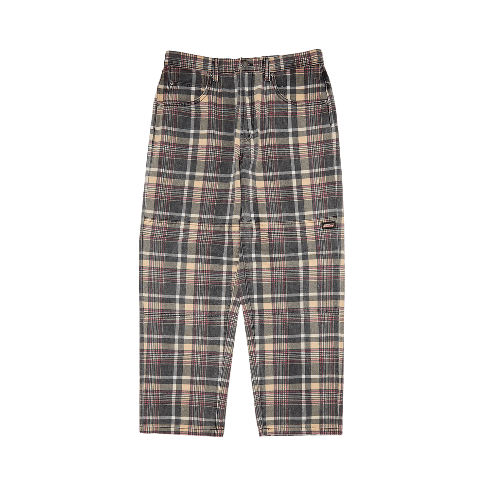 Buy Supreme x Dickies Double Knee Baggy Jean 'Black Plaid Buy Supreme x Dickies Double Knee Baggy Jean 'Black Plaid