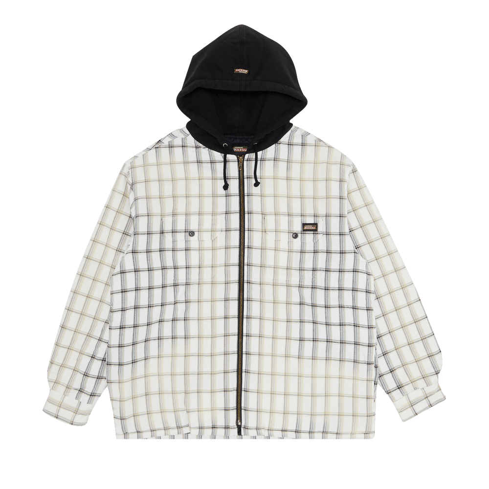 シャツ Supreme Dickies Plaid Hooded ZipUp Shirt Buy Supreme x Dickies Plaid Hooded Zip Up Shirt 'White' - FW23S30