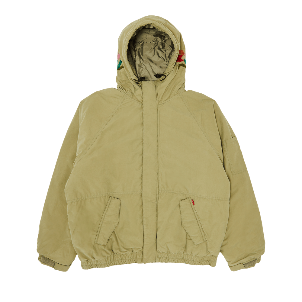 Buy Supreme Needlepoint Hooded Jacket 'Olive' - FW23J40