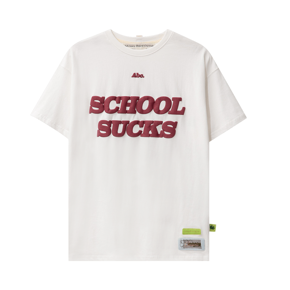 Advisory Board Crystals School Sucks T-Shirt 'White'