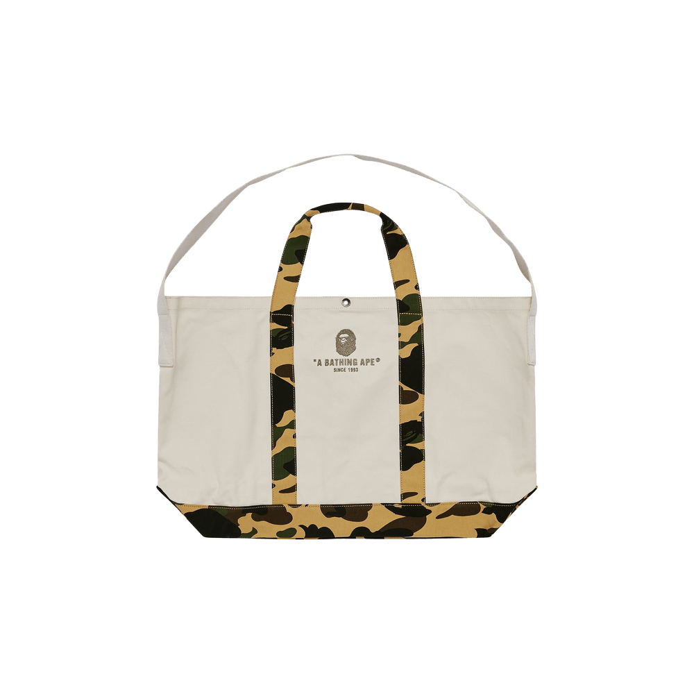 Buy BAPE 1st Camo Tote Bag 'Yellow' - 1J80 189 003 YELLOW | GOAT