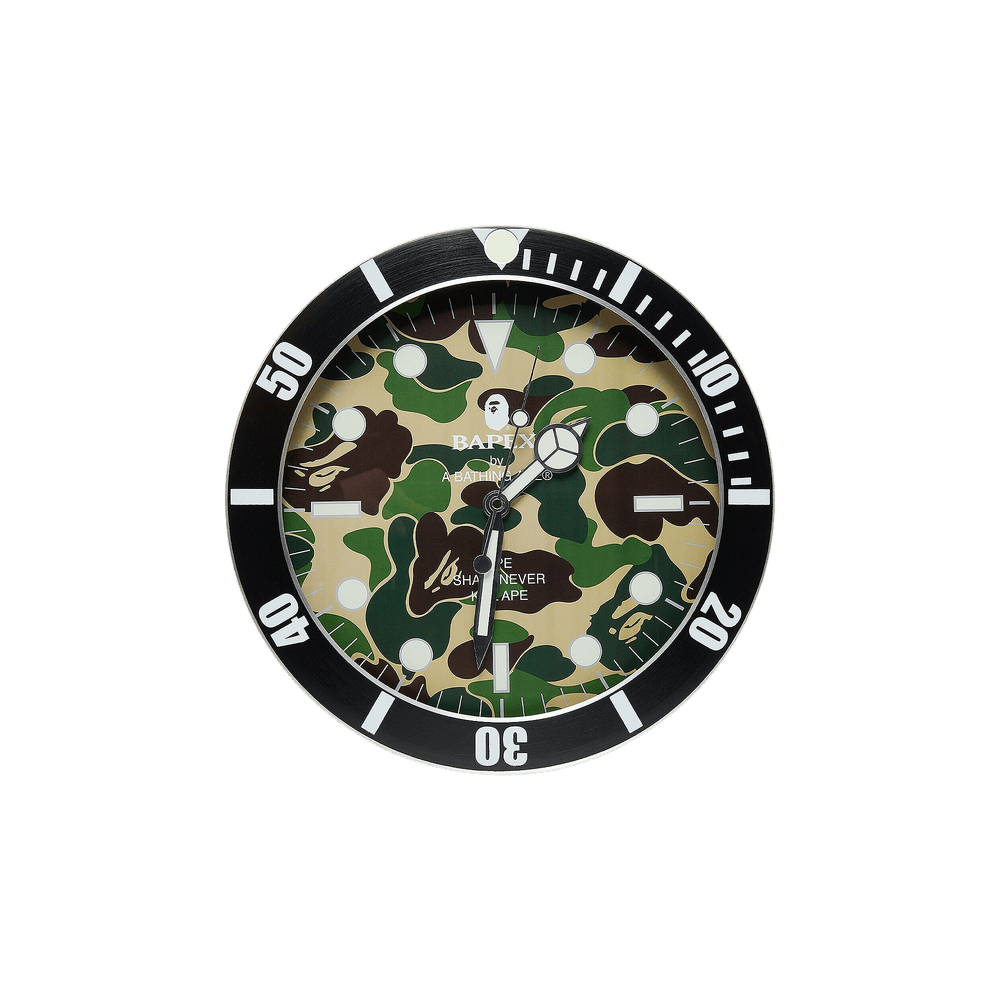 インテリア時計 A BATHING APE ABC CAMO BAPEX WALL CLOCK 1306193_00.png.png