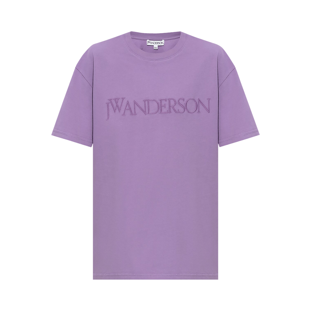 ★J W ANDERSON★ Logo embroidery gradient sweatshirt lavende Jw Anderson Logo Embroidery Gradient Hoodie In Lavender - 60