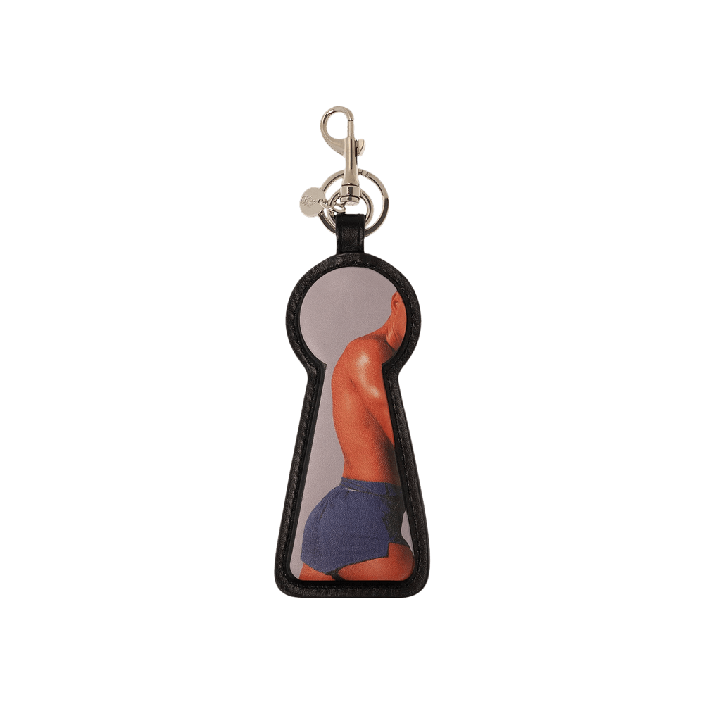 Buy JW Anderson Printed Keyhole Keyring 'Black' - AC0287 LA0284