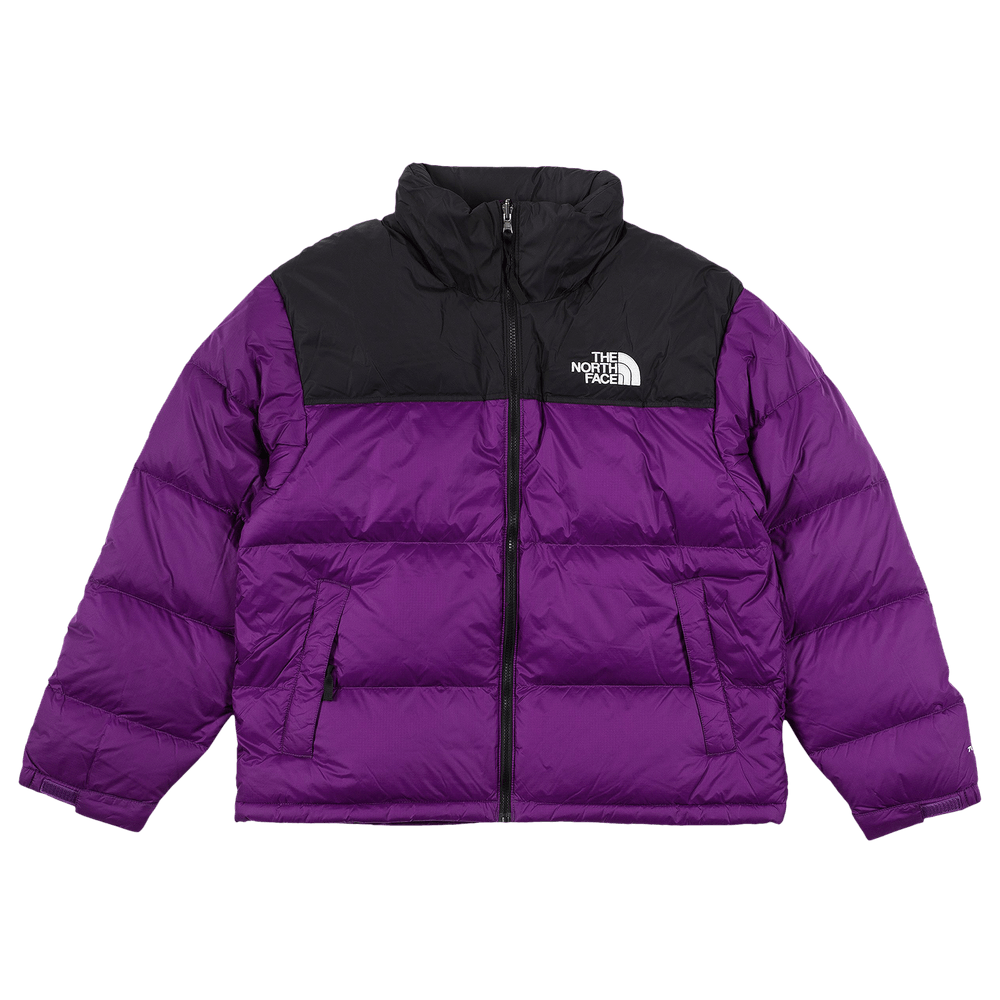 Purple north face nuptse deals