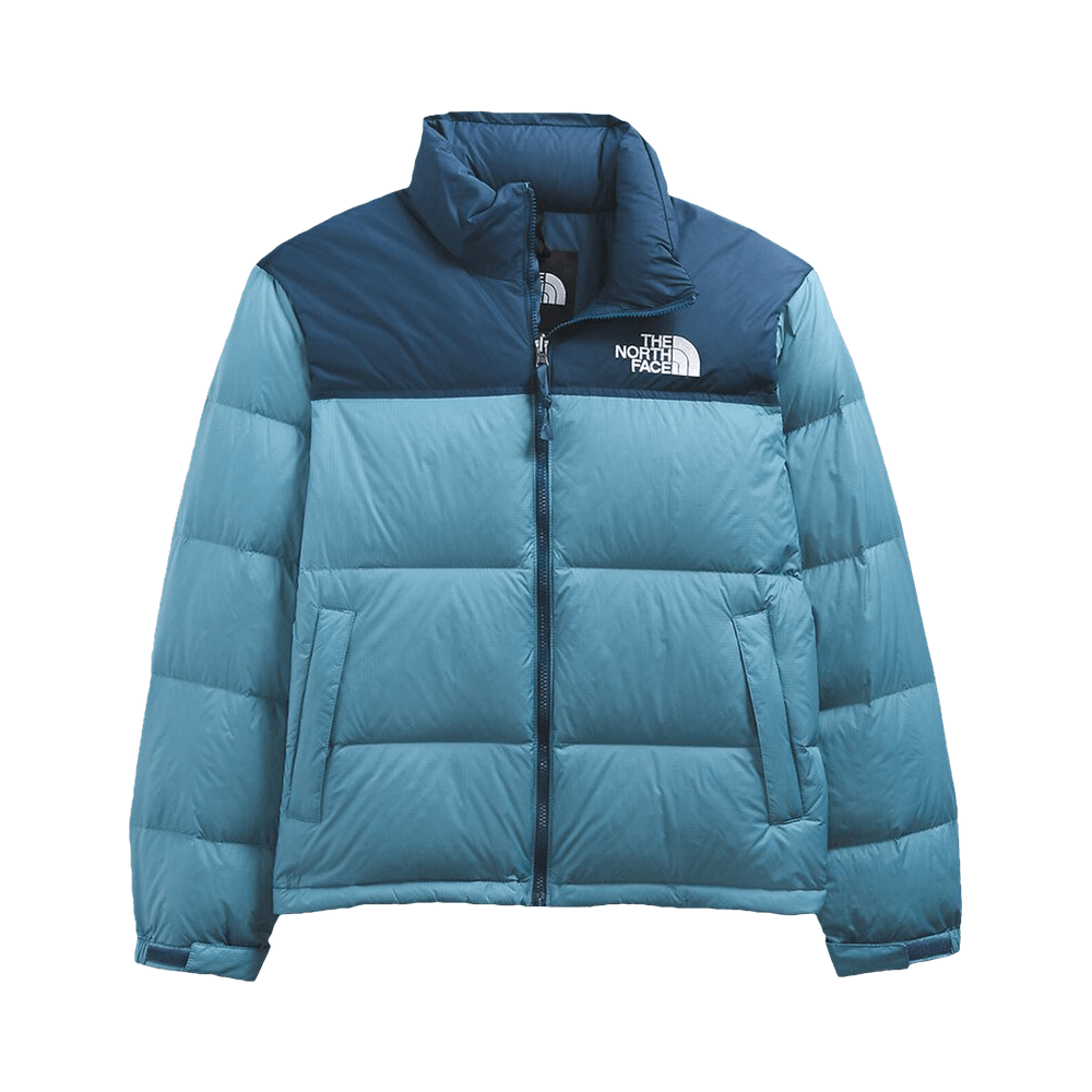 Bright blue north face jacket discount