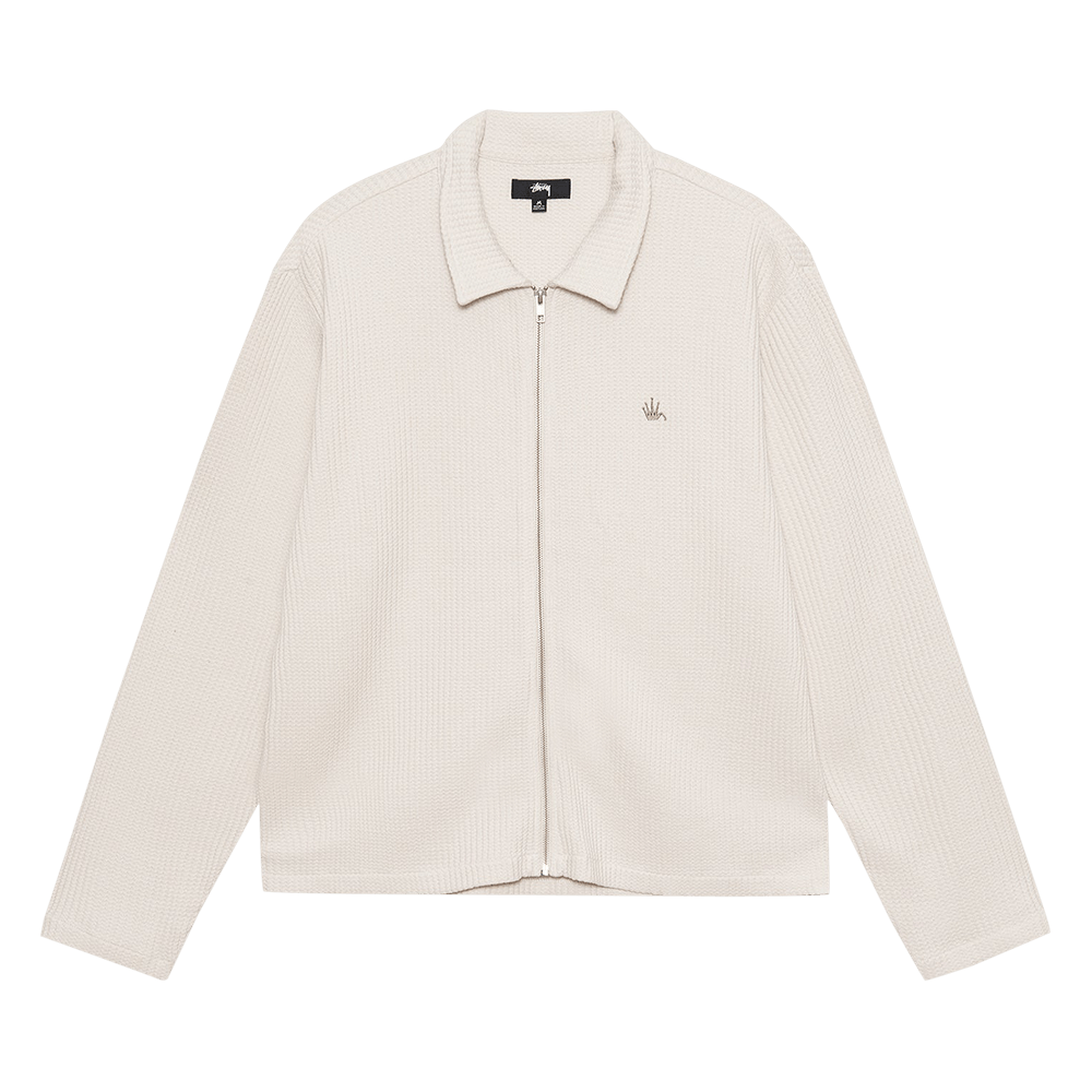 Buy Stussy Big Thermal Zip Shirt 'Natural' - 1140317 NATU | GOAT