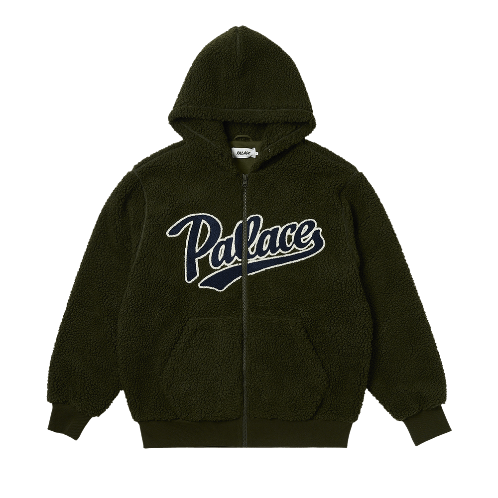 Grey Marl Palace Satin Hoodie Palace Skateboard Tri-Chenille Hood