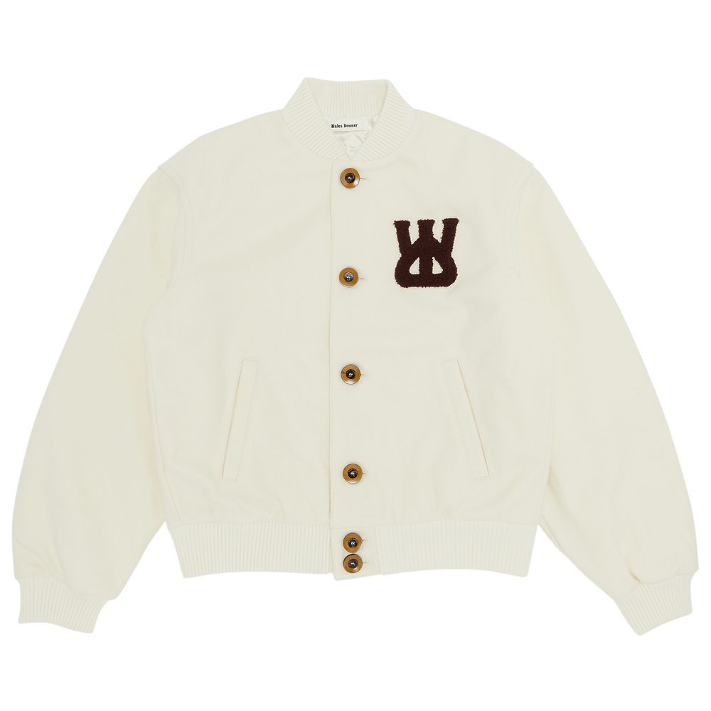 Buy Wales Bonner Sorbonne 56 Varsity Jacket 'Ivory' - WA23JA05
