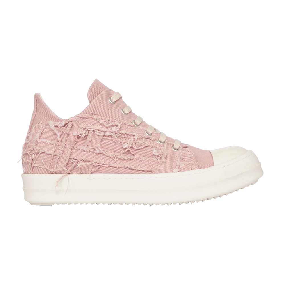 Size 8.0 Rick Owens EDFU DRKSHDW Slashed Low 'Faded Pink'