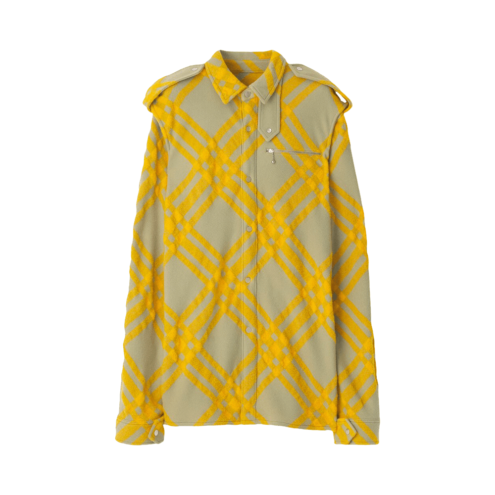 Tシャツ・カットソー Burberry FW23 Check overshirt (8077274 HUNTER) Buy Burberry Check Pattern Wool Blend Shirt 'Hunter