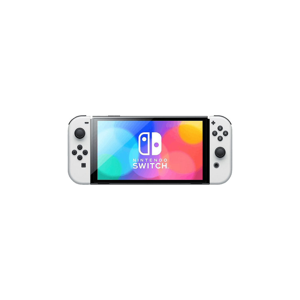 Nintendo Switch - cici Nintendo Switch OLED Model 64GB Console - White Joy-Con
