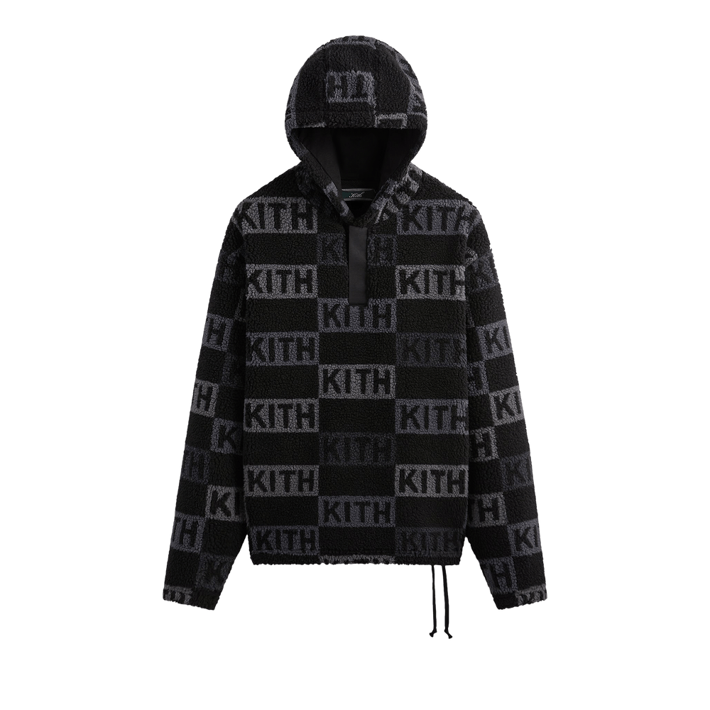 Buy Kith Merrick Sherpa Hoodie Black KHM010484 001 GOAT