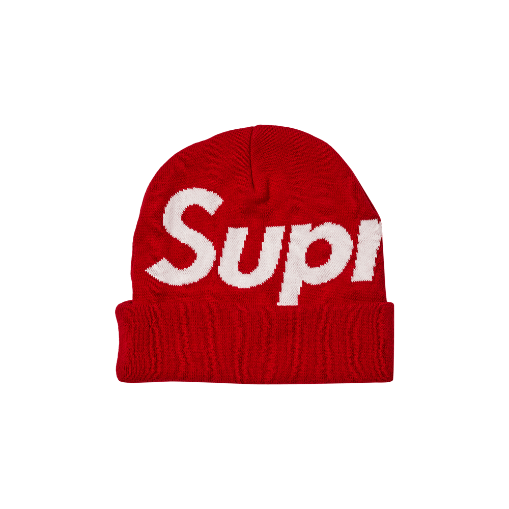 Supreme Big Logo Beanie 'Red'