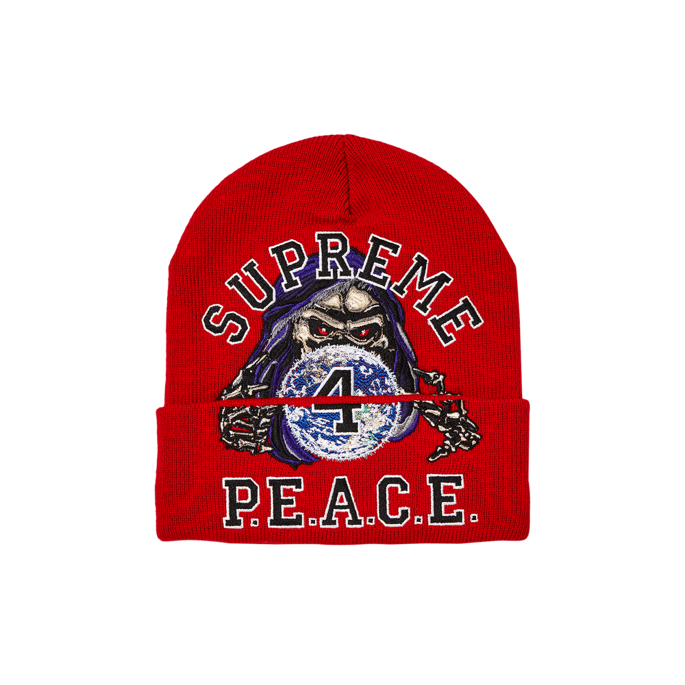 Supreme Supreme Peace Embroidered Beanie Peace Embroidered Beanie