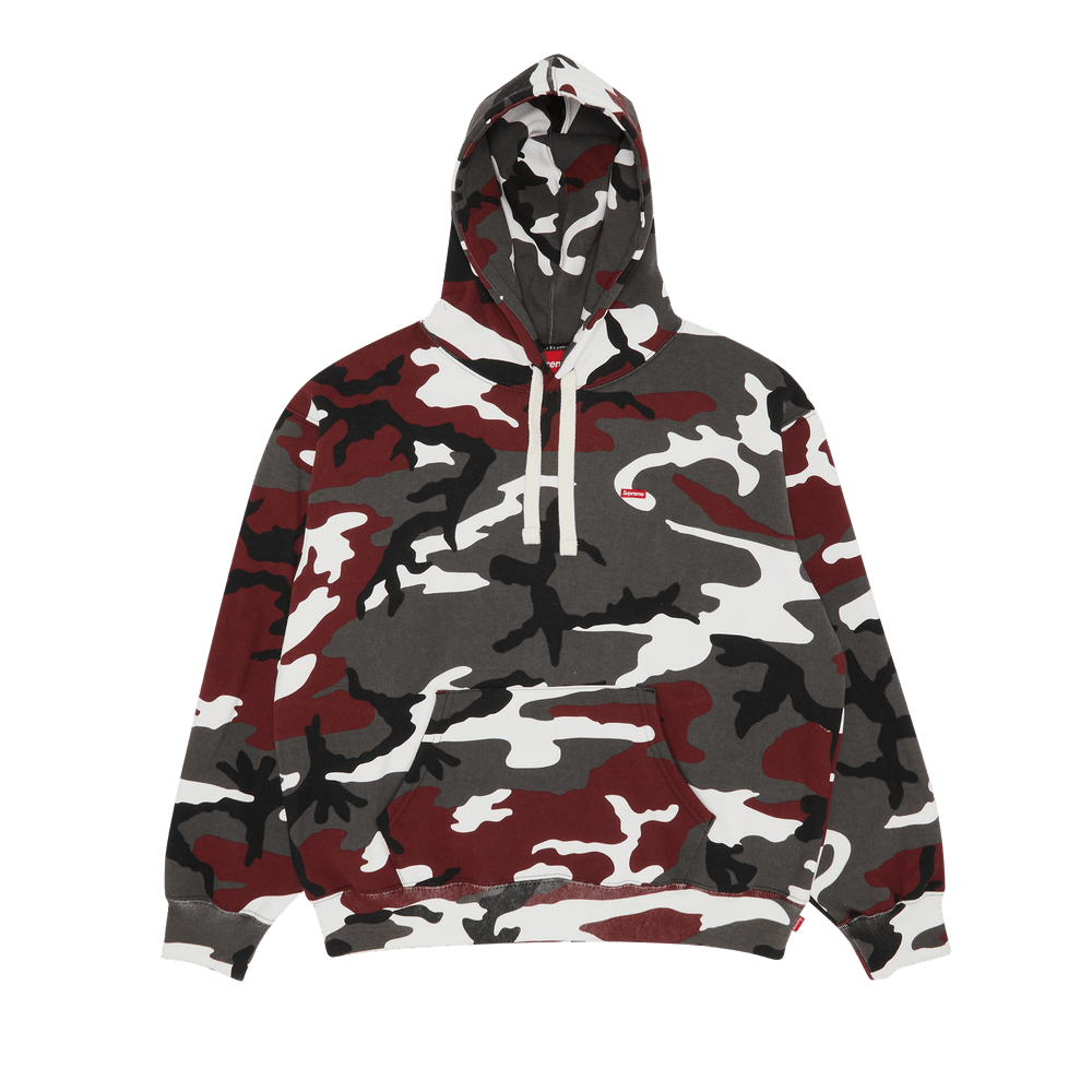 Buy Supreme Small Box Drawcord Hooded Sweatshirt Red Camo FW23SW41 RED CAMO GOAT UK