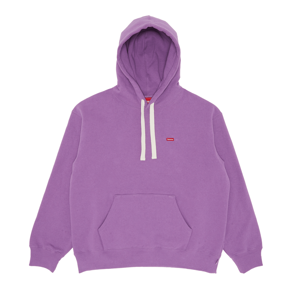 Buy Supreme Small Box Drawcord Hooded Sweatshirt 'Purple 
