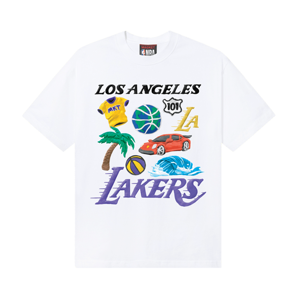 Buy Market x NBA Lakers T-Shirt 'White' - 399001683 WHIT | GOAT