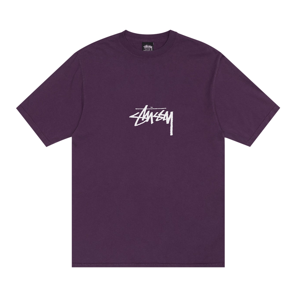 Buy Stussy Pigment Dyed Small Stock Tee 'Purple' - 1904993 PURP | GOAT