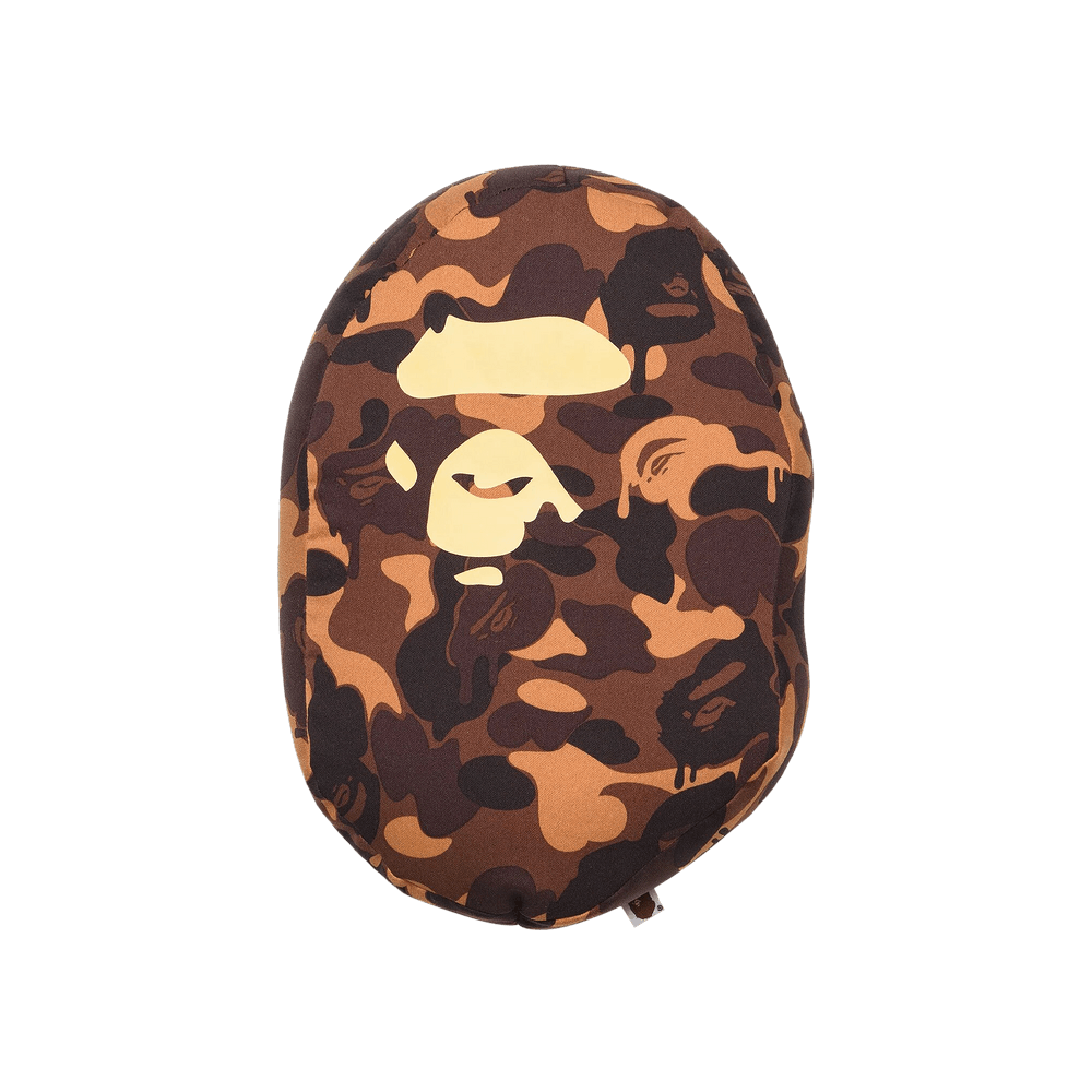 Buy BAPE Valentine Chocolate Camo Ape Head Cushion 'Brown' - 1J20