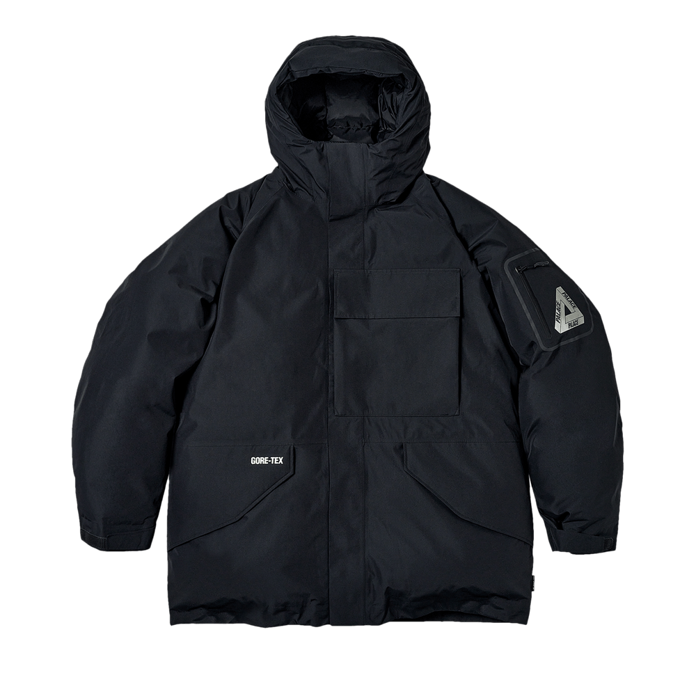 Buy Palace GORE-TEX Cargo Down Parka 'Black' - P25JK075 | GOAT