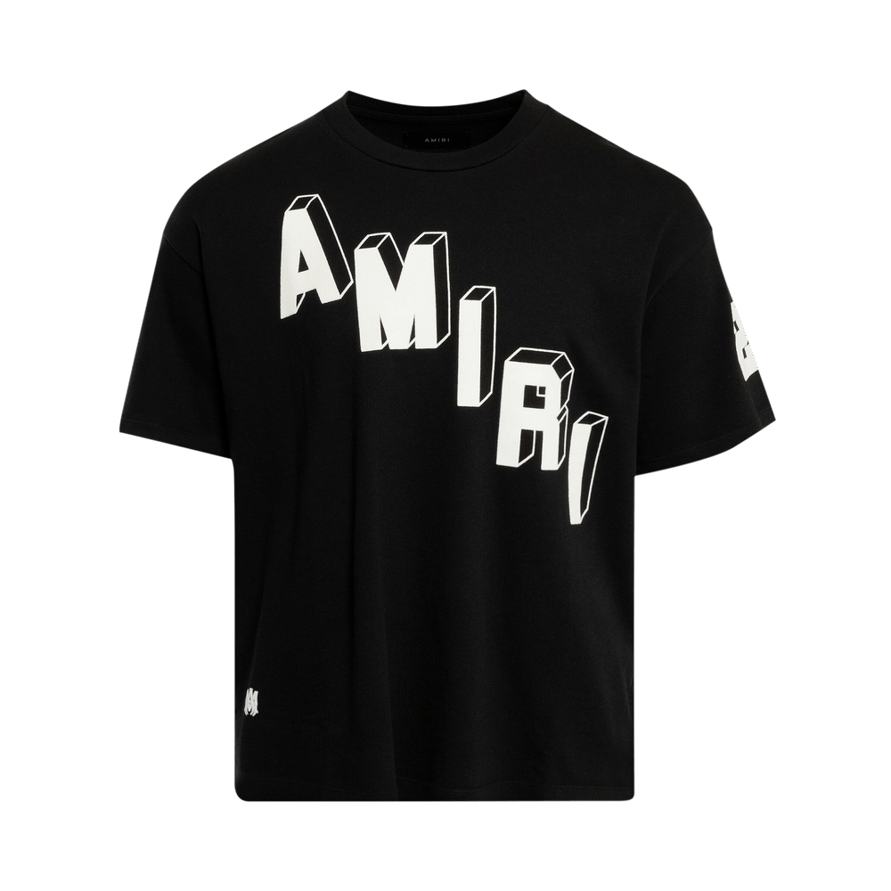 Buy Amiri Flocked Hockey Skater Tee 'Black' - AW23MJG030 001 BLAC