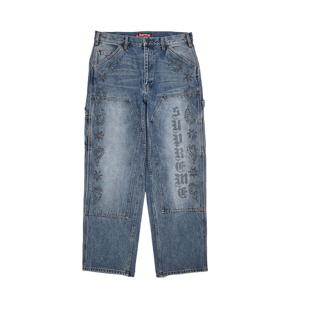 Buy Supreme Paisley Studded Double Knee Painter Pant 'Washed