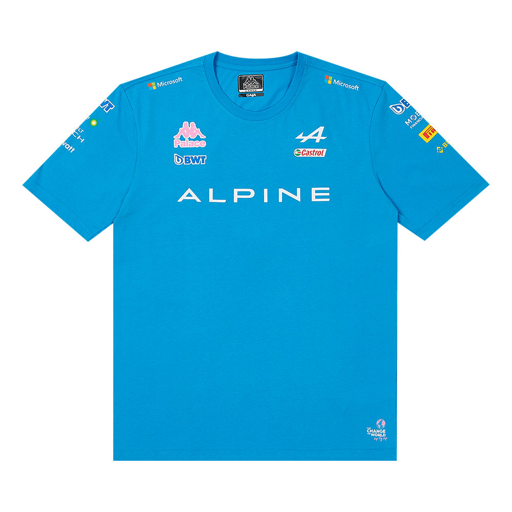 Buy Palace x Kappa For Alpine T-Shirt 'Blue' - 331R8DWXN4 | GOAT