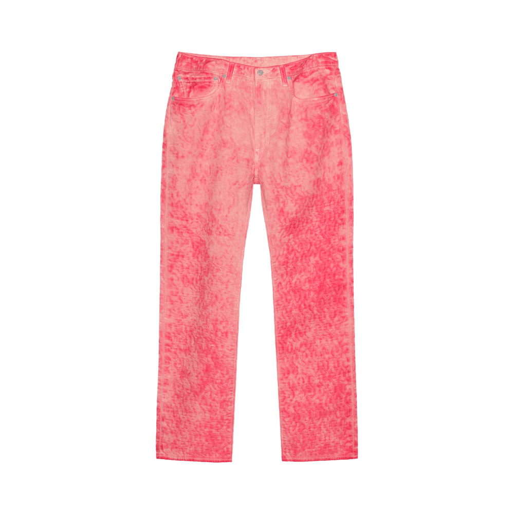Buy Levi's x Stussy Dyed Jacquard Jean 'Pink' - A52190000 | GOAT