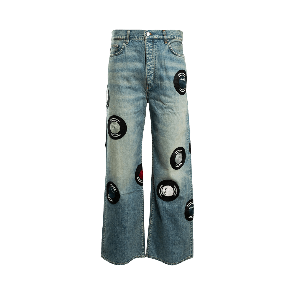 Buy Amiri Baggy Record Jean 'Craft Indigo' - AW23MDF040 CRAF | GOAT