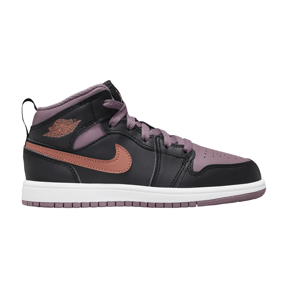 Air Jordan 1 Mid SE Ps Black Sky J Mauve