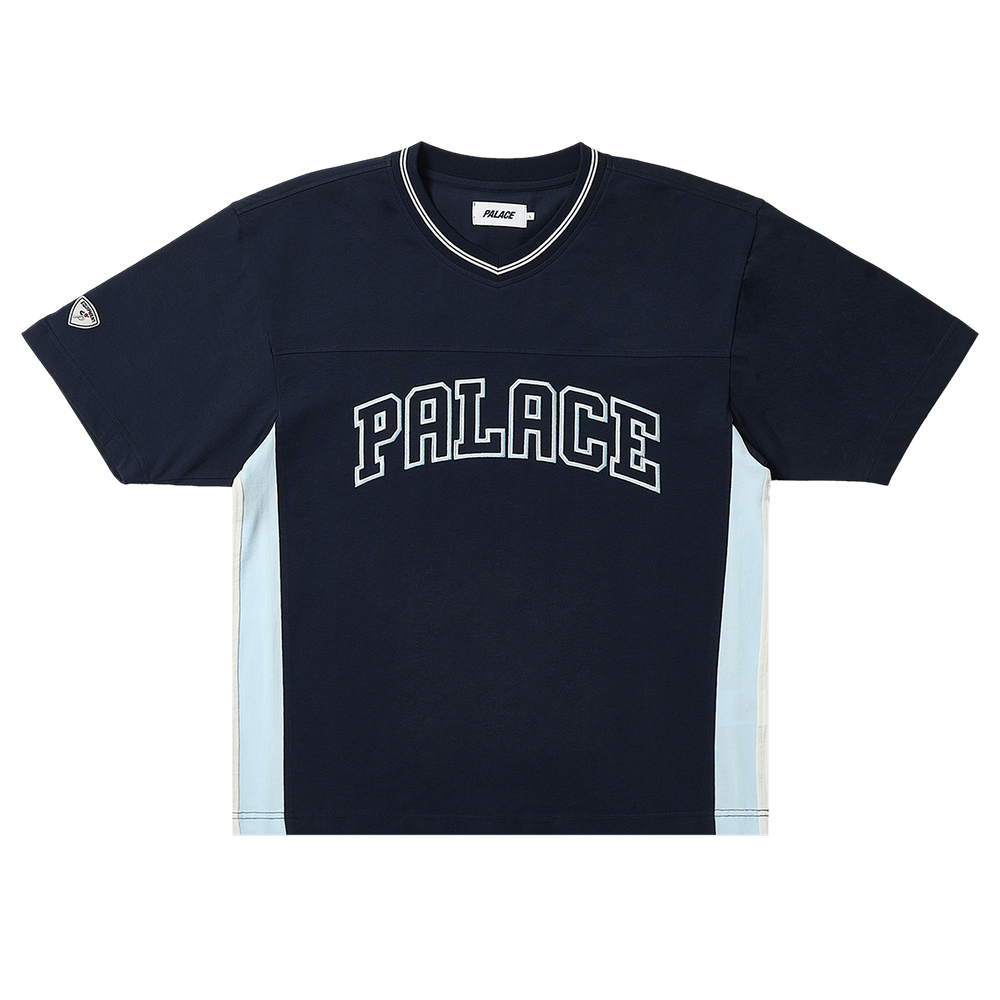 Palace Panel V-Neck Jersey M ゲームシャツ Buy Palace Panel V-Neck Jersey 'Navy' - P25ES085 | GOAT