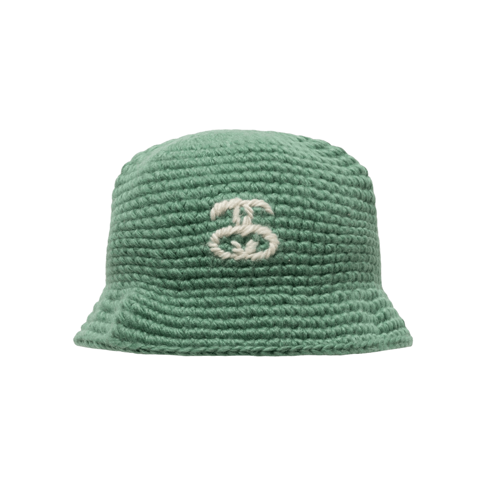 Buy Stussy SS Link Knit Bucket Hat 'Spruce' - 1321184 SPRU | GOAT