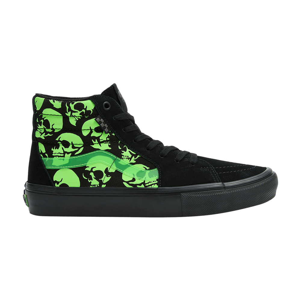 Buy Skate Sk8 Hi Glow Skulls VN0A5FCC5QW GOAT UK